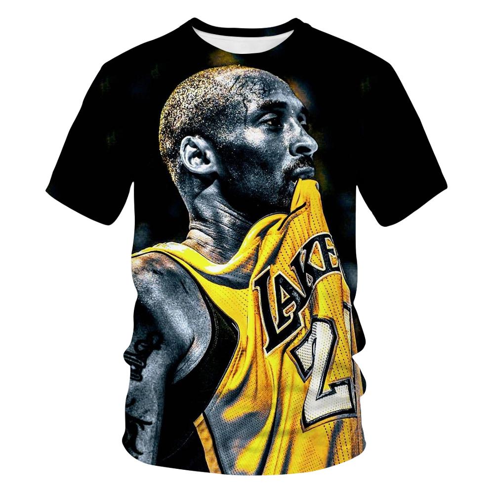 SONSPEE Kobe Bryant Jersey Summer Top Mens Oversized T Shirt 3D Print Kobe  Bryant T-Shirt Short Sleeve Streetwear Gym Clothing - Price history &  Review, AliExpress Seller - SONSPEE NEW Store