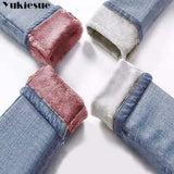 Winter Warm Jeans Woman 2020 High Waist Casual Velvet Ladies Trousers Female Pantalon Denim jeans for Women Pants Plus size