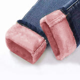 Winter Warm Jeans Woman 2020 High Waist Casual Velvet Ladies Trousers Female Pantalon Denim jeans for Women Pants Plus size