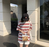 Harajuku Striped Shirt Streetwear Women Clothes 2020 Korean Style Long Sleeve Vogue Camisa Mujer Fall Tee Shirt Femme Plus Size