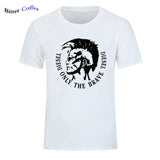 NEW Diesel only the brave Diesel print men tshirt funny fashion T shirts cool shirt for men men casual top Harajuku T-shirt