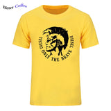 NEW Diesel only the brave Diesel print men tshirt funny fashion T shirts cool shirt for men men casual top Harajuku T-shirt