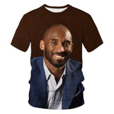 Kobe Bryant summer flame T-shirt 3D printed short sleeved T-shirt men round neck T-shirt women and men kobe harajuku T-shirt 5XL
