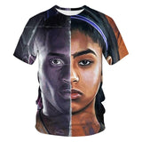Kobe Bryant summer flame T-shirt 3D printed short sleeved T-shirt men round neck T-shirt women and men kobe harajuku T-shirt 5XL