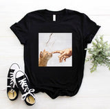 2020 Tees Women T Shirt Print Letter T-shirt Casual White Black Pink Short Sleeve Cotton Tops Summer Brand clothing