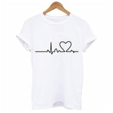 2020 New Women T-shirts Casual Harajuku Love Printed Tops Tee Summer Female T shirt Short Sleeve T shirt For Women Clothing