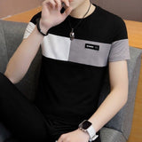 2020 new men t shirt casual short sleeve men's basic tops tees stretch t shirt mens clothing chemise homme