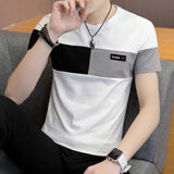2020 new men t shirt casual short sleeve men's basic tops tees stretch t shirt mens clothing chemise homme