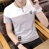 2020 new men t shirt casual short sleeve men's basic tops tees stretch t shirt mens clothing chemise homme