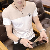 2020 new men t shirt casual short sleeve men's basic tops tees stretch t shirt mens clothing chemise homme