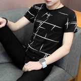2020 new men t shirt casual short sleeve men's basic tops tees stretch t shirt mens clothing chemise homme