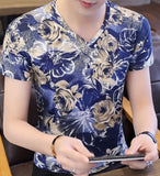 2020 new men t shirt casual short sleeve men's basic tops tees stretch t shirt mens clothing chemise homme