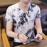 2020 new men t shirt casual short sleeve men's basic tops tees stretch t shirt mens clothing chemise homme