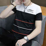 2020 new men t shirt casual short sleeve men's basic tops tees stretch t shirt mens clothing chemise homme
