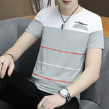 2020 new men t shirt casual short sleeve men's basic tops tees stretch t shirt mens clothing chemise homme